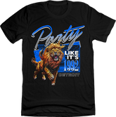 Party Like It's 1992 Detroit Football black T-shirt In The Clutch
